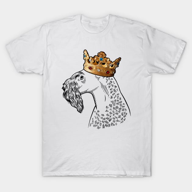 Kerry Blue Terrier Dog King Queen Wearing Crown T-Shirt by millersye